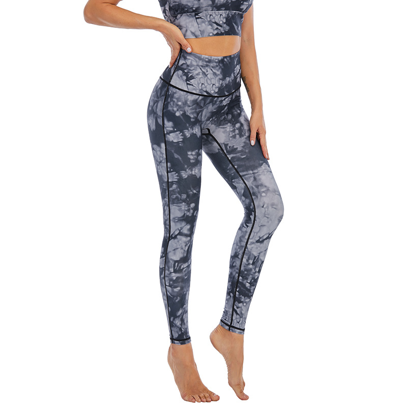 Yoga Pants Women European And American Tight-fitting High-waist Hip-lifting Exercise