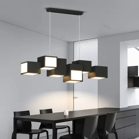 Creative Geometry New Style Ceiling Lamp in Living Room