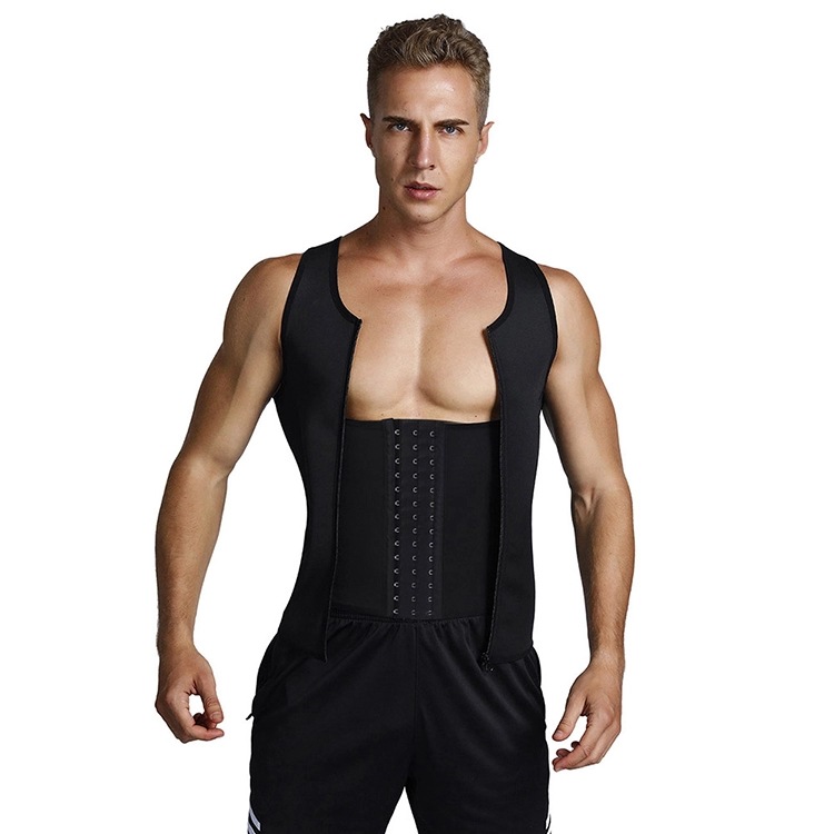 Title 3, Gilet Shapewear Fitness Homme à Trois Agrafes A...