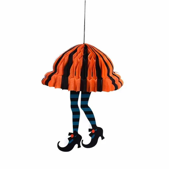 Halloween Paper Lantern Props Pumpkin Ornaments Witch Kindergarten Decorations High Heels Parachute Orange - Shop at LoveMi