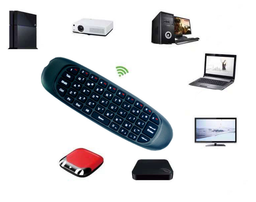 C120 Flying mus Voice tastatur Multilingual 2.4G trådløs - Miniatyr 6