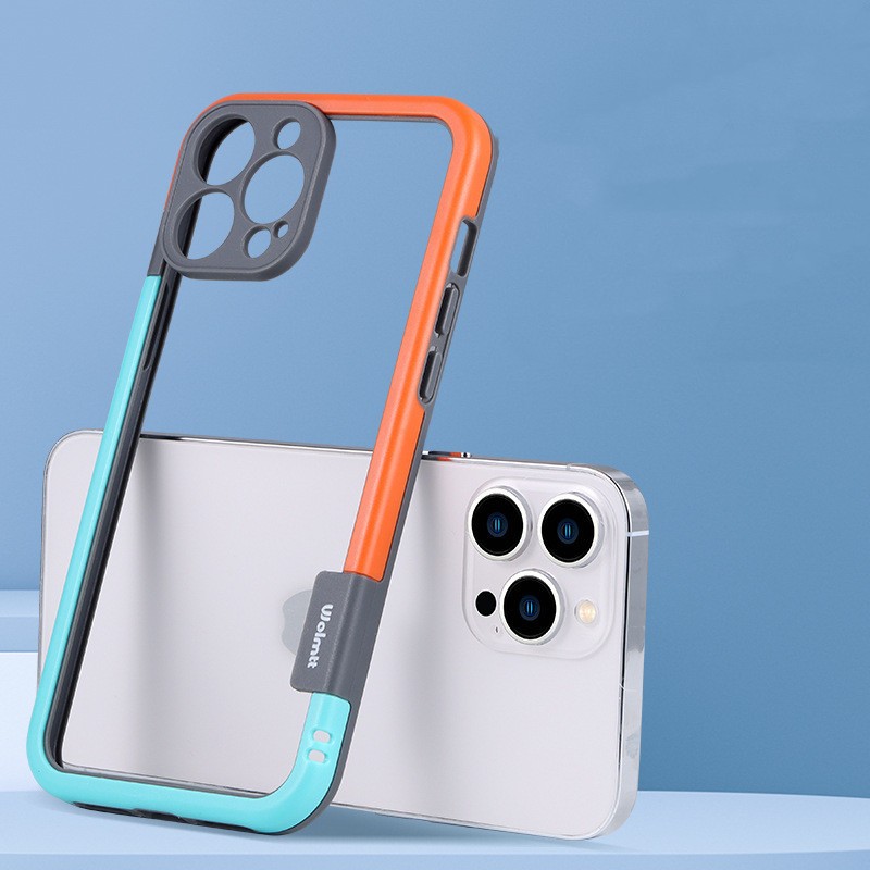 Contrast Color Silicone Frame Mobile Phone Case - Image 2