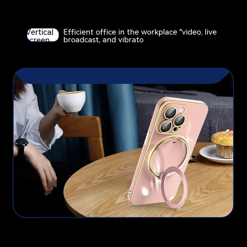 Electroplated Magnetic Suction Phone Case
