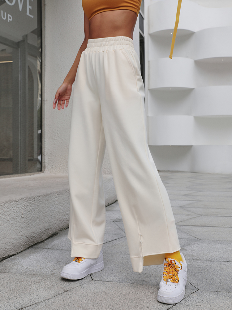 Women's Comfortable Loose Fitness Trousers, Windproof Casual Straight-leg Pants