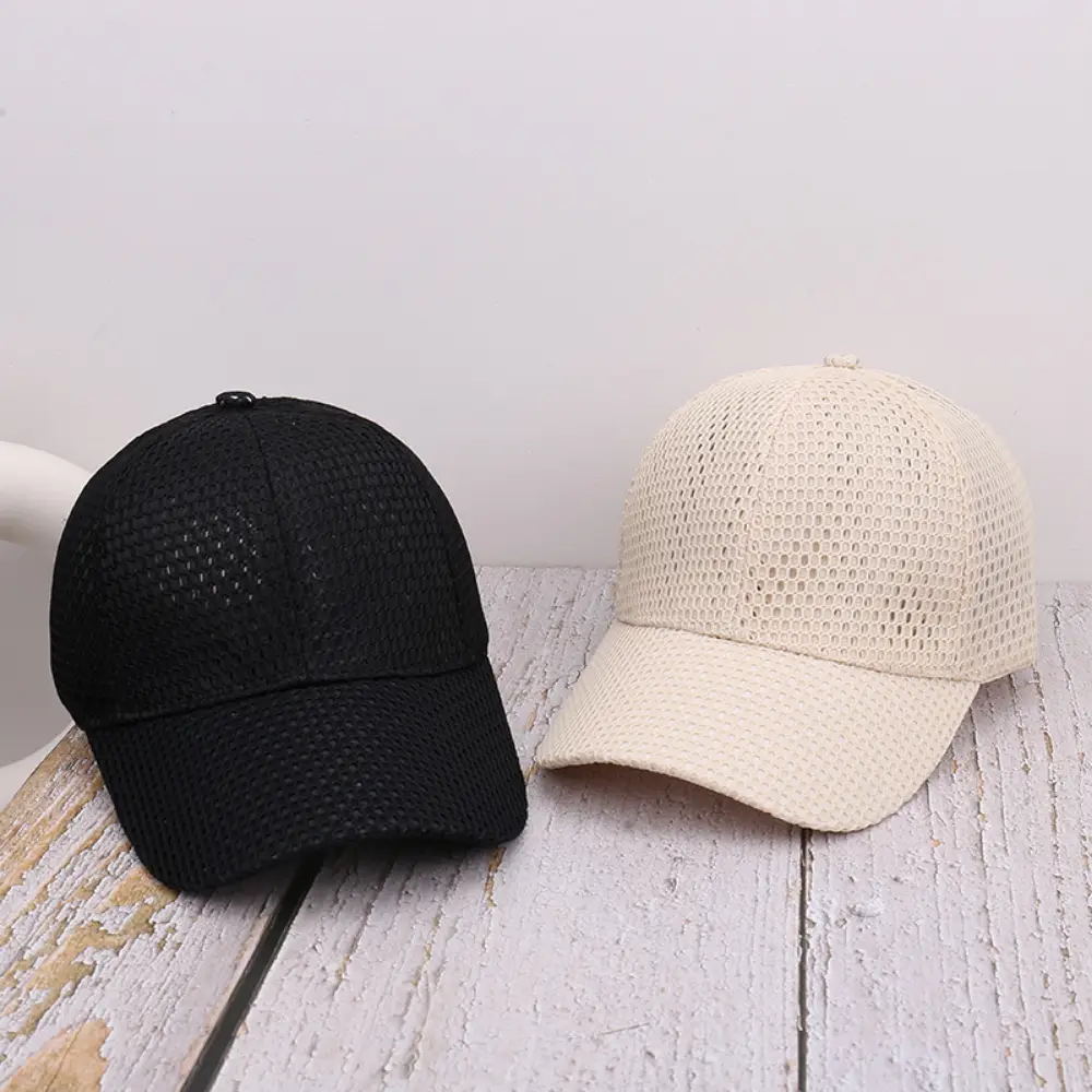Summer All-over Mesh Breathable Baseball Cap For Men And Women, Lightweight, Open-weave, Quick-drying Mesh Fabric, Sun Hat Suitable For Outdoor Activities, Vers