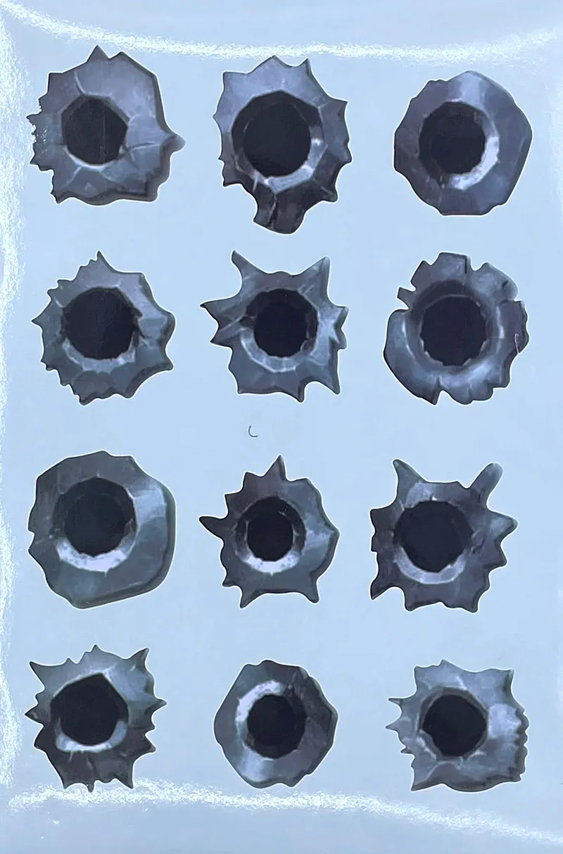 Simulation Bullet Hole Car Sticker, Car Bullet Hole Crack Car Sticker – image 7