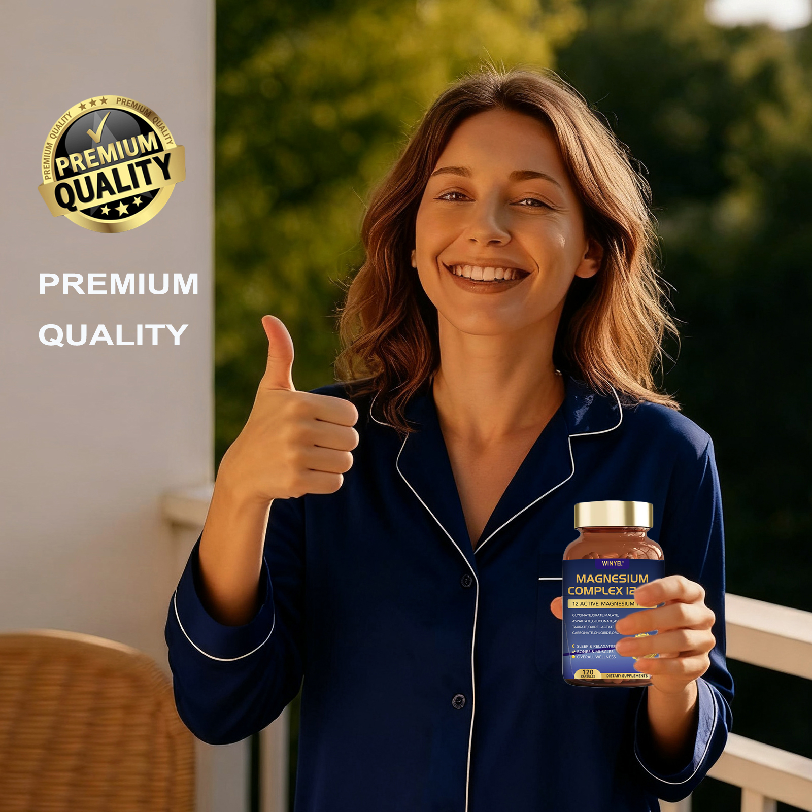 Magnesium Complex 700mg 12 In 1 Magnesium Supplement With Glycinate, Citrate, Malate  Sleep, Calm, Muscle Relaxation, Heart Health Support Vegan 120 Capsules