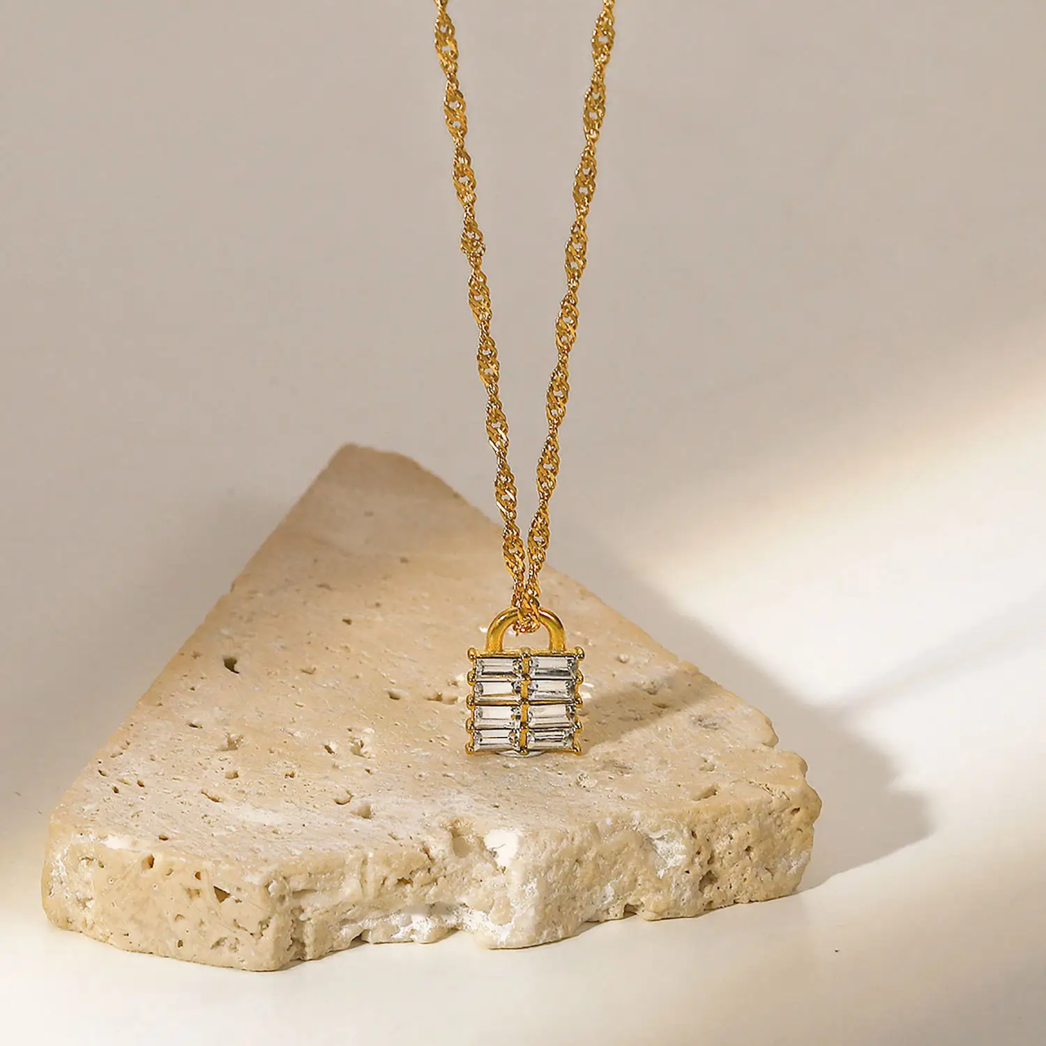 Stylish Stainless Steel Pendant Necklace