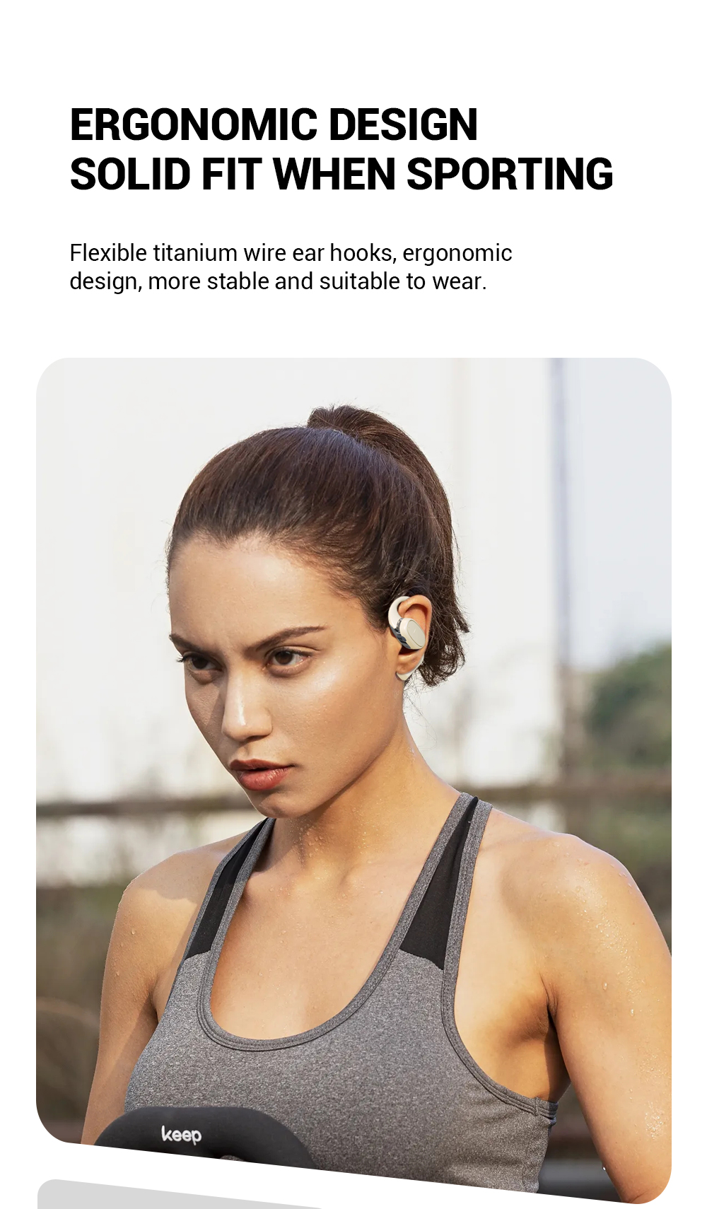 OWS Open-ear Headphones, 5.3 Wireless Earbuds, High-fidelity Stereo Wireless Headphones, 8-hour Playtime Sports Earbuds, With LED Digital Battery Display Charging Case, Perfect For Work, Workouts
