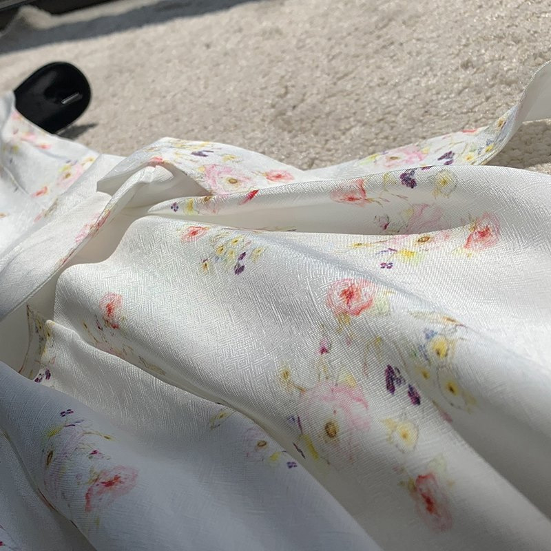 Retro Waist And Elegant Temperament Sleeveless Vest Suspender Skirt