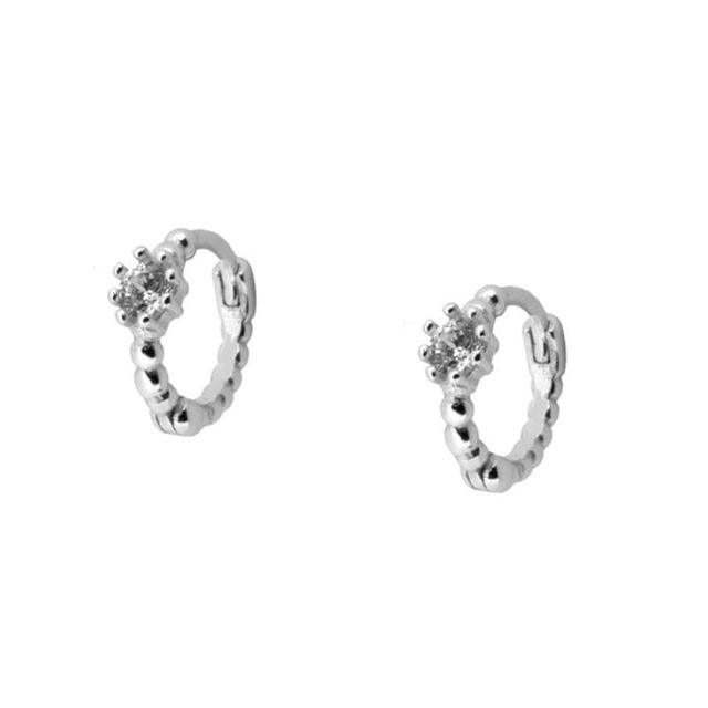 Title 6, Diamond Studded Ear Buckle S925 Versatile Earri...