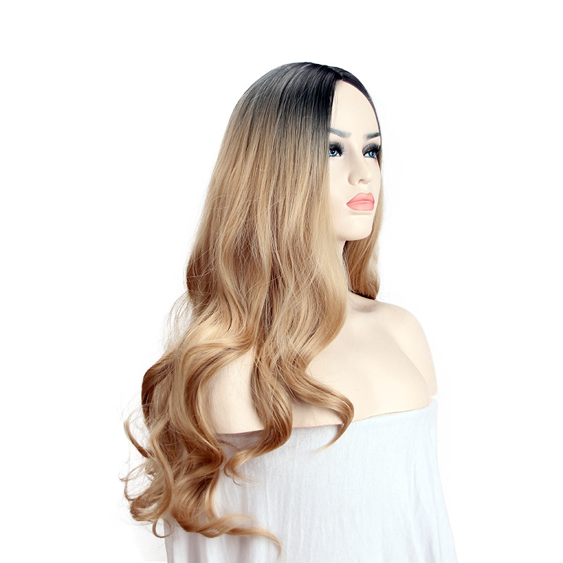 European And American Women's Wig Gradually Dyed In The Long Hair — foto 6
