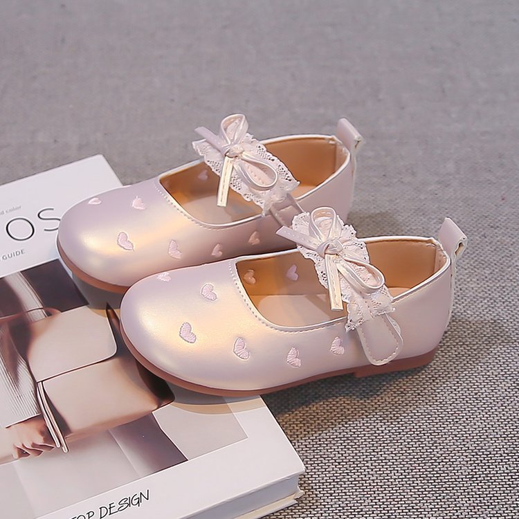 Korean-style Lace Bow Princess Shoes For Girls, Soft Sole Versatile Baby Girl Flats — foto 4