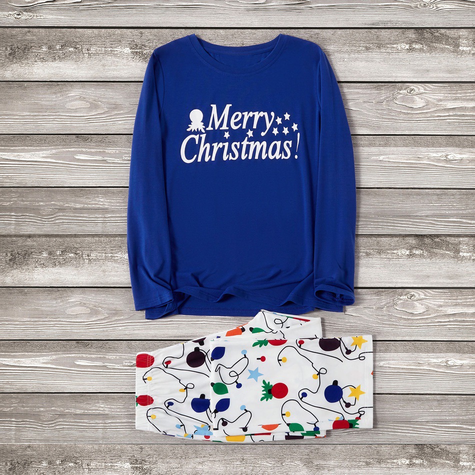 Christmas Colorful Lantern Family Matching Pajamas Sets — foto 2