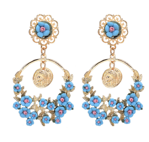 Women's Boho Style Rice Beads Handmade Earrings