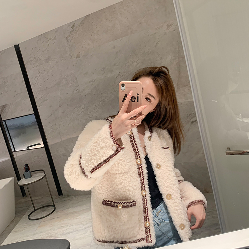 Lamb Wool Coat Women's New Fur Jacket