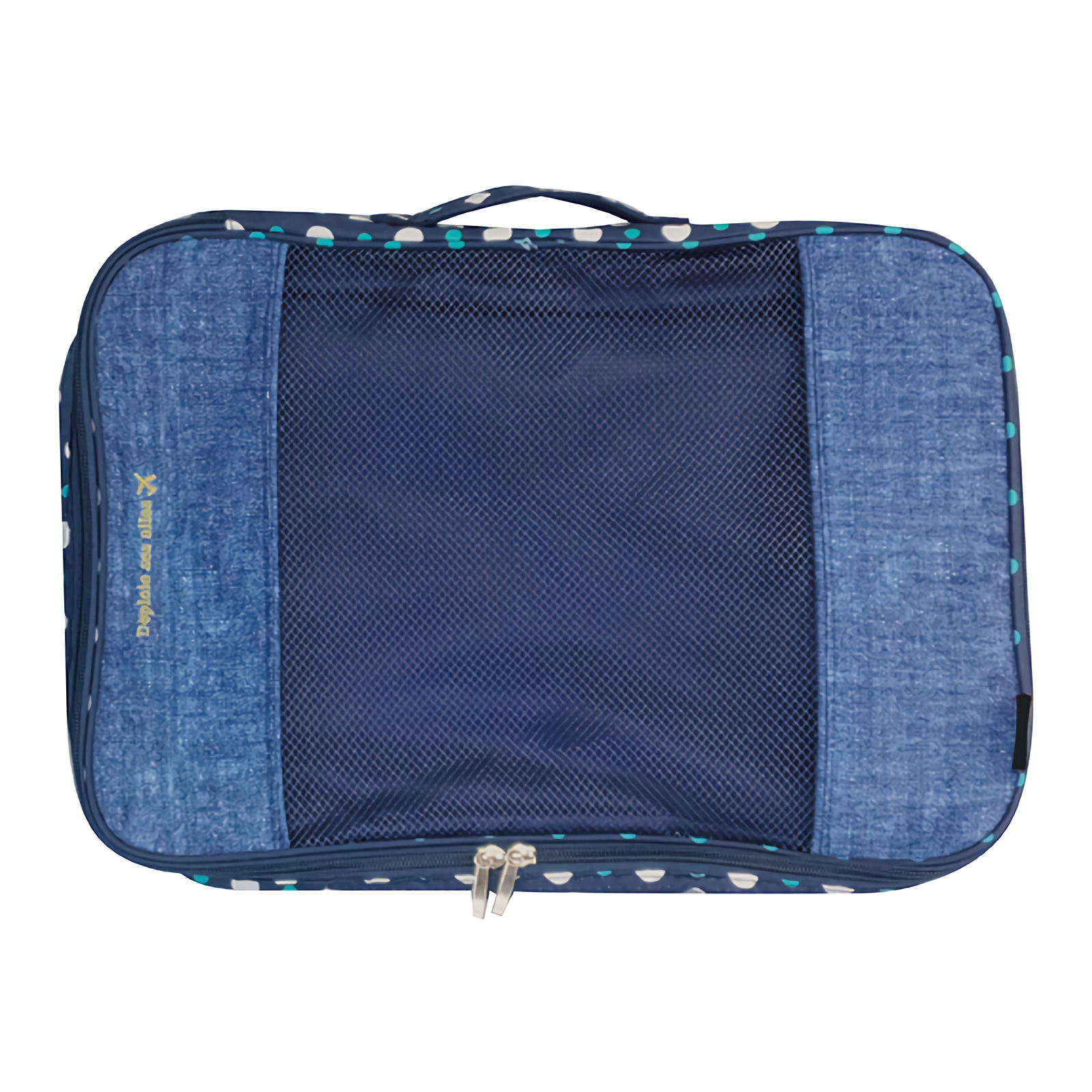 Travel Storage Bag Packing Cube Pouches Clothes Suitcase Luggage Organiser-blue-L