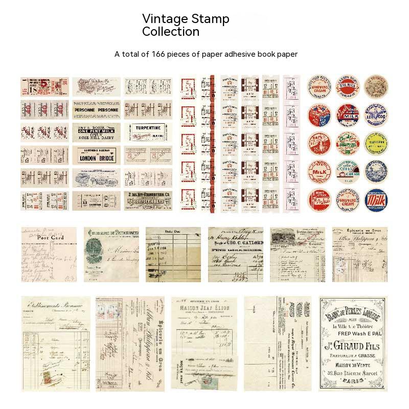 7 Vintage Stamp Set