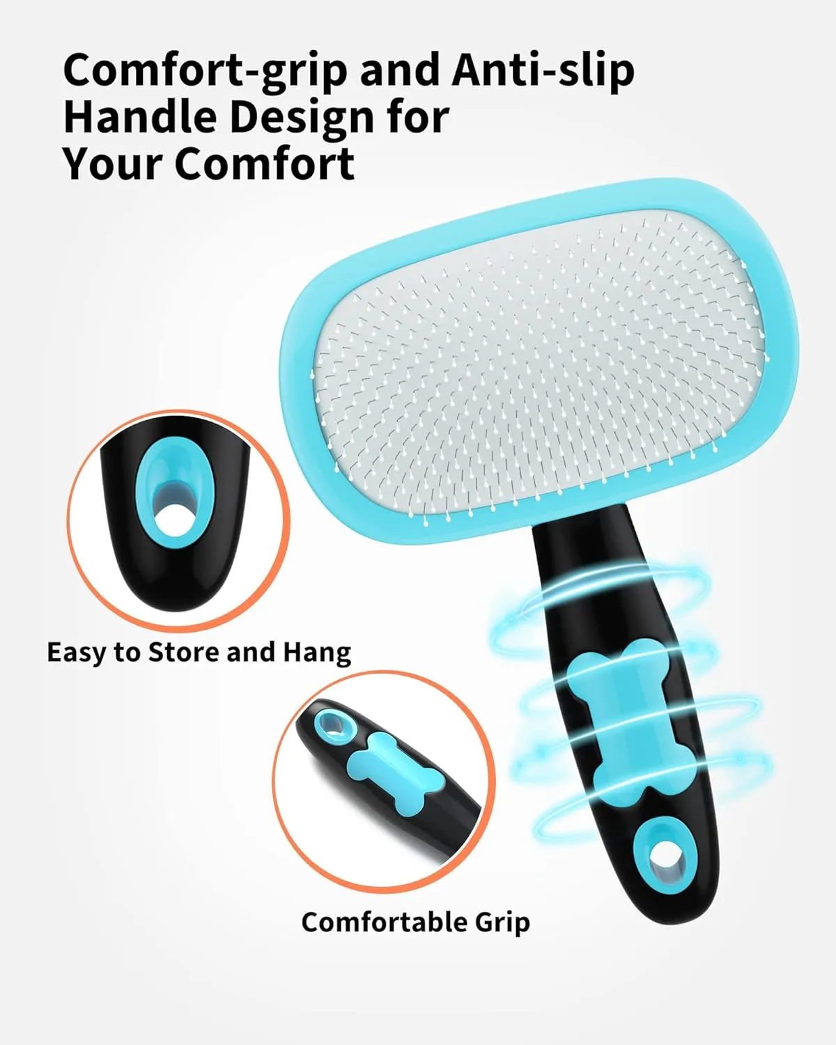 Dog Brush Cat Brush Pet Grooming Brush- Shedding Grooming Tools – image 10