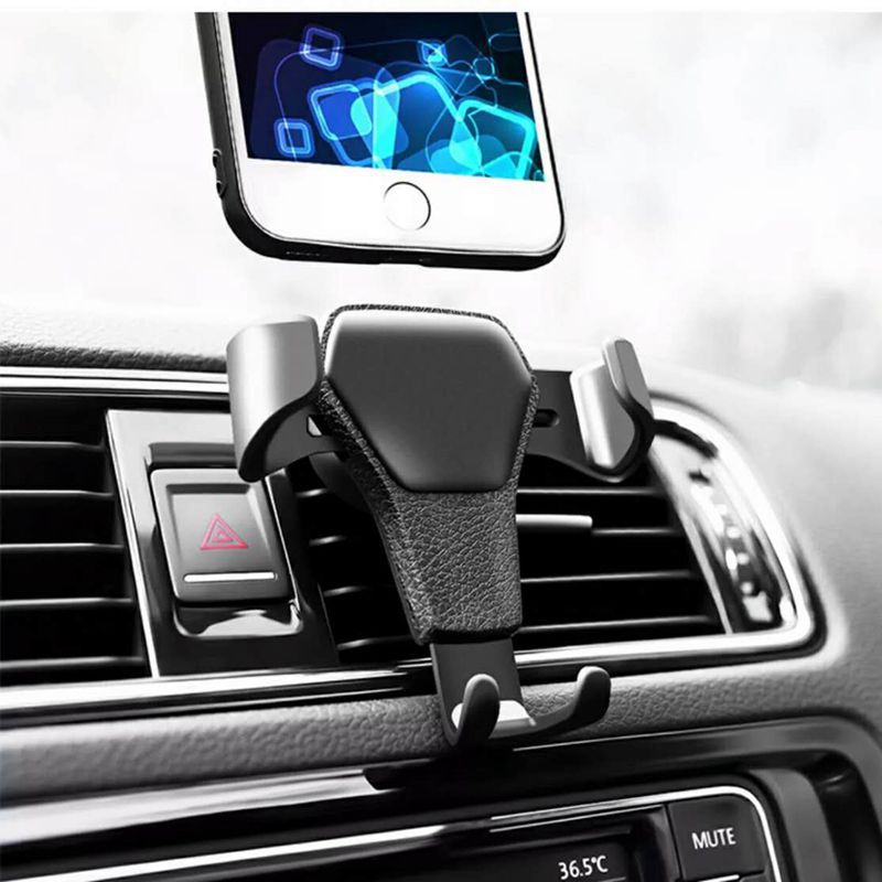 Car Mobile Phone Holder Support Frame Leather Gravity Bracket - Image 4