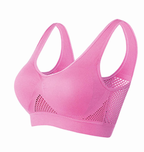 Title 7, Breathable Bra Large Size No Steel Ring Hollowe...