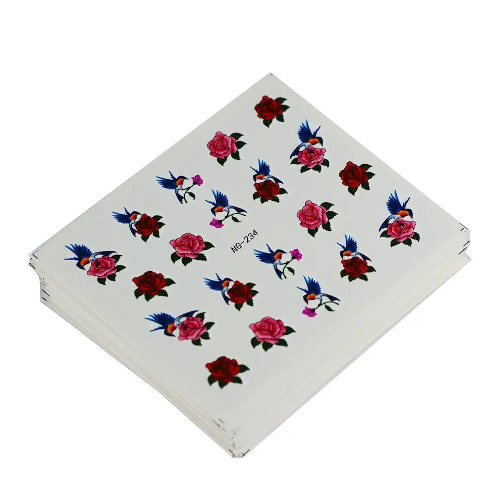 Butterfly Flower Feather Lace Watermark Stickers A Variety Of Non-repetitive