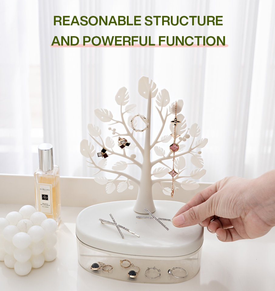 creative-tree-jewelry-storage-box-desktop-cosmetics-display-box-dustproof-plastic-storage-container-multi-functional-storage-organizer-desktop-decor