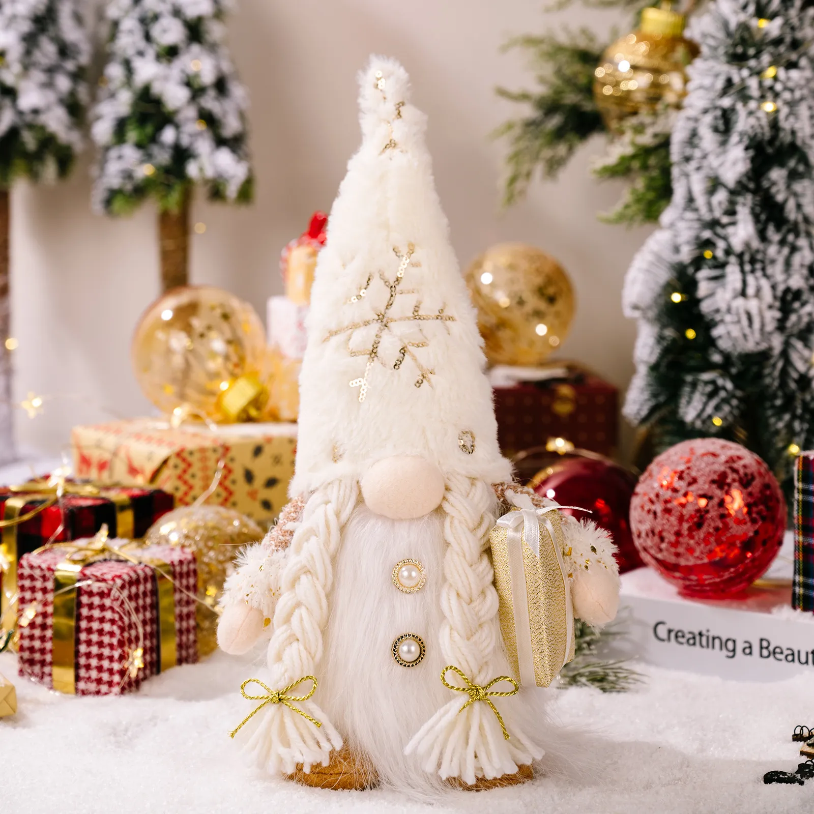 Christmas Fabric Decorative Faceless Doll Ornament Christmas Decorations – image 9