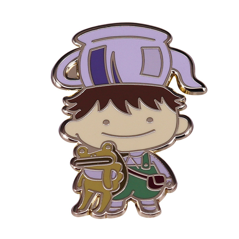 Cartoon Boy and Beast Brooch, picture 2 of 3