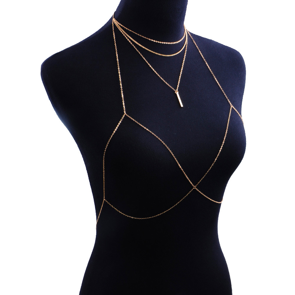 Title 6, Modieuze sexy borstketting body chain bikinkett...