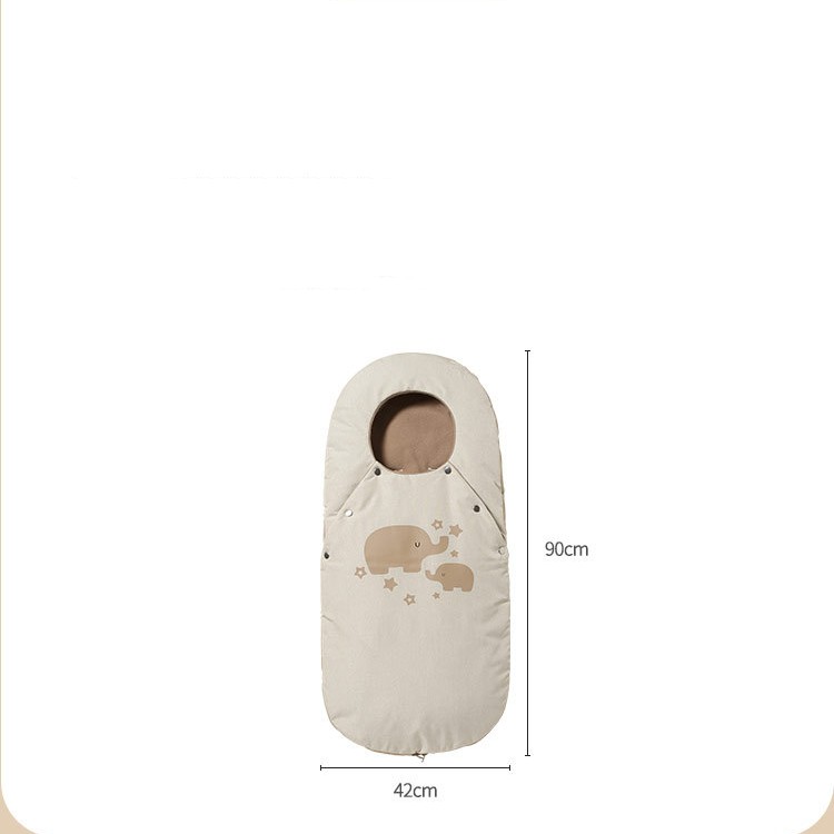 Autumn And Winter Rocking Fleece Thickened Warm Baby Anti-kicking Divine Sleeping Bag — foto 5