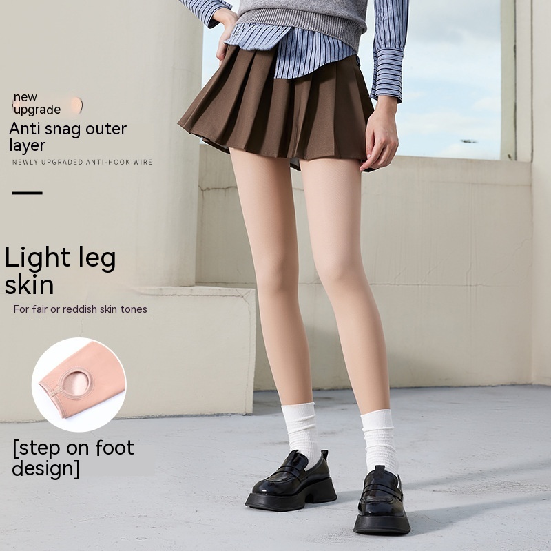 Women's Fashion Simple Velvet Thickened Base Pantyhose Bare Legs Skin Foot - Shop at LoveMi