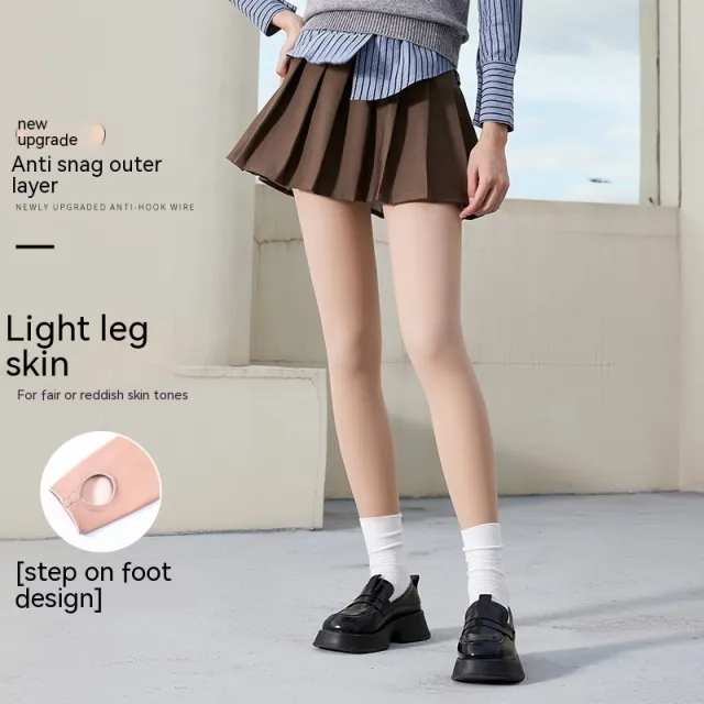 Women's Fashion Simple Velvet Thickened Base Pantyhose Bare Legs Skin Foot - Shop at LoveMi
