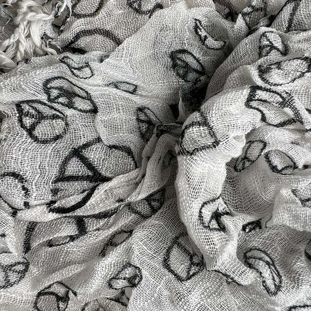 2pcs Geometric Pattern Black White Scarf,makes Bold Statement Scarf ,vacation,daily Life,evening Party,Office Appropriate Subtlety For Women Men - Men's Clothing