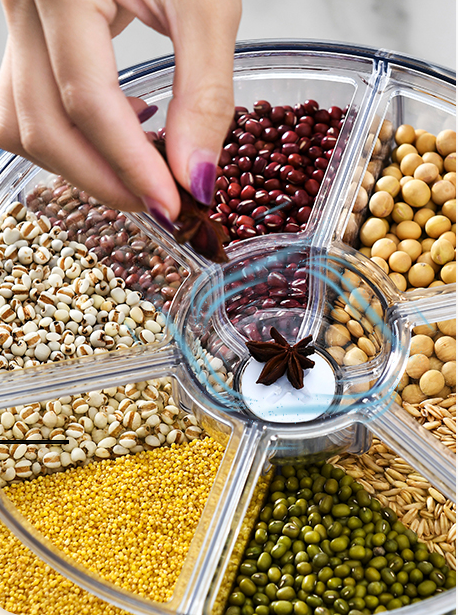 Пищевое пластиковое ведро для хранения зерна на кухне