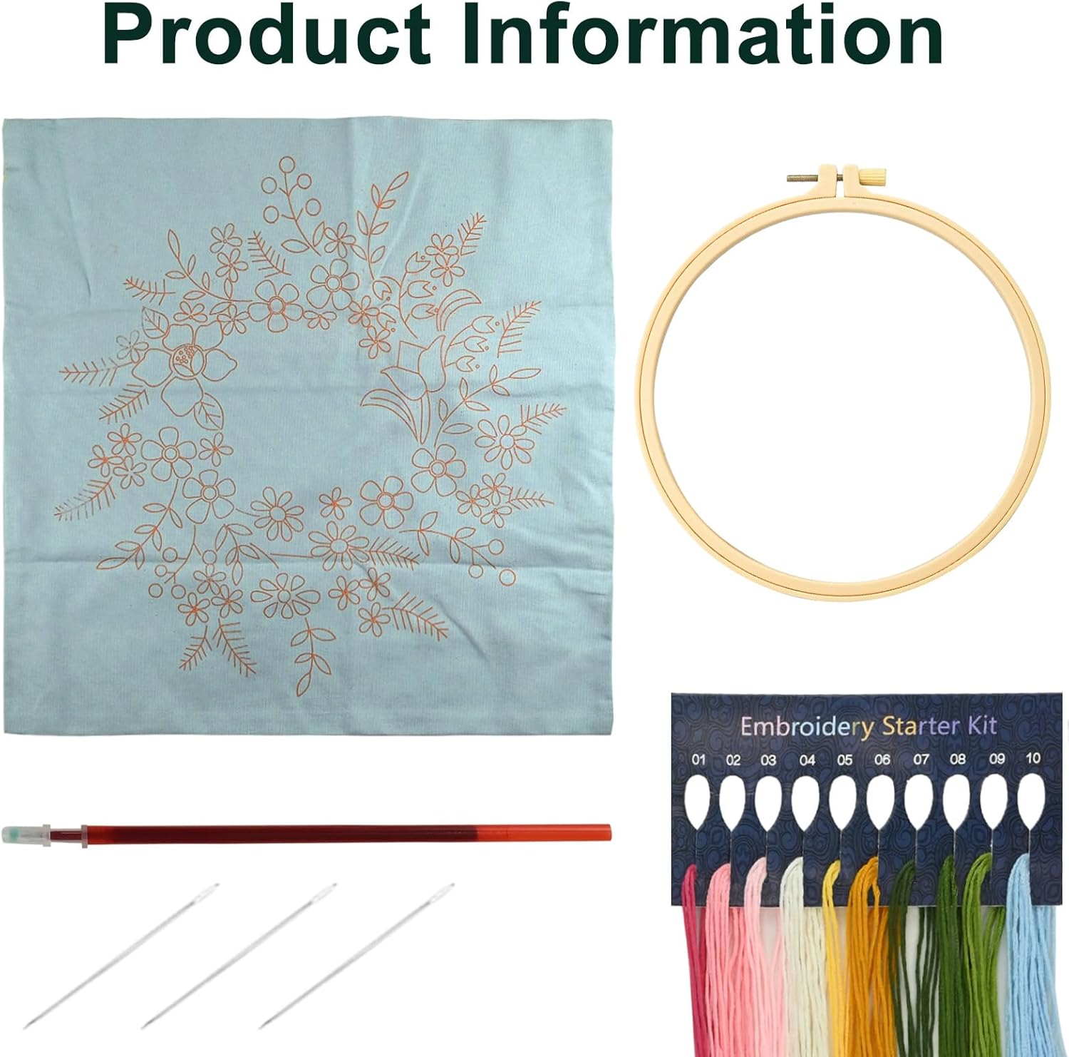 Semi-finished embroidery pillow covers kit sewing craft