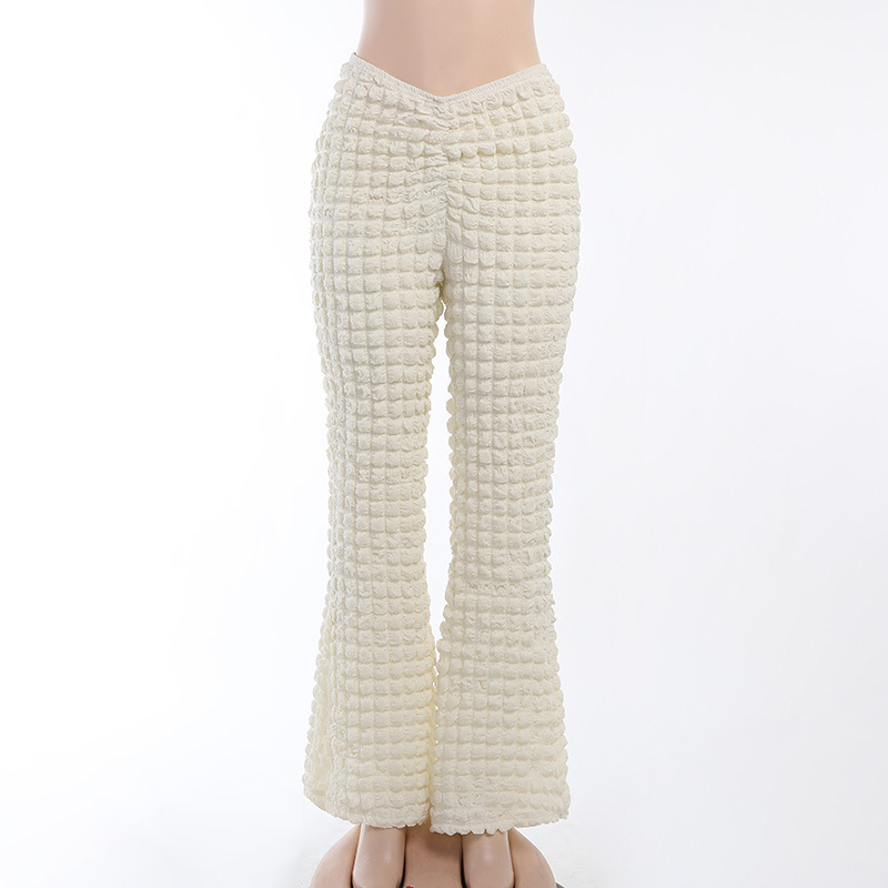Jacquard Knitted Casual Pants Micro Speaker