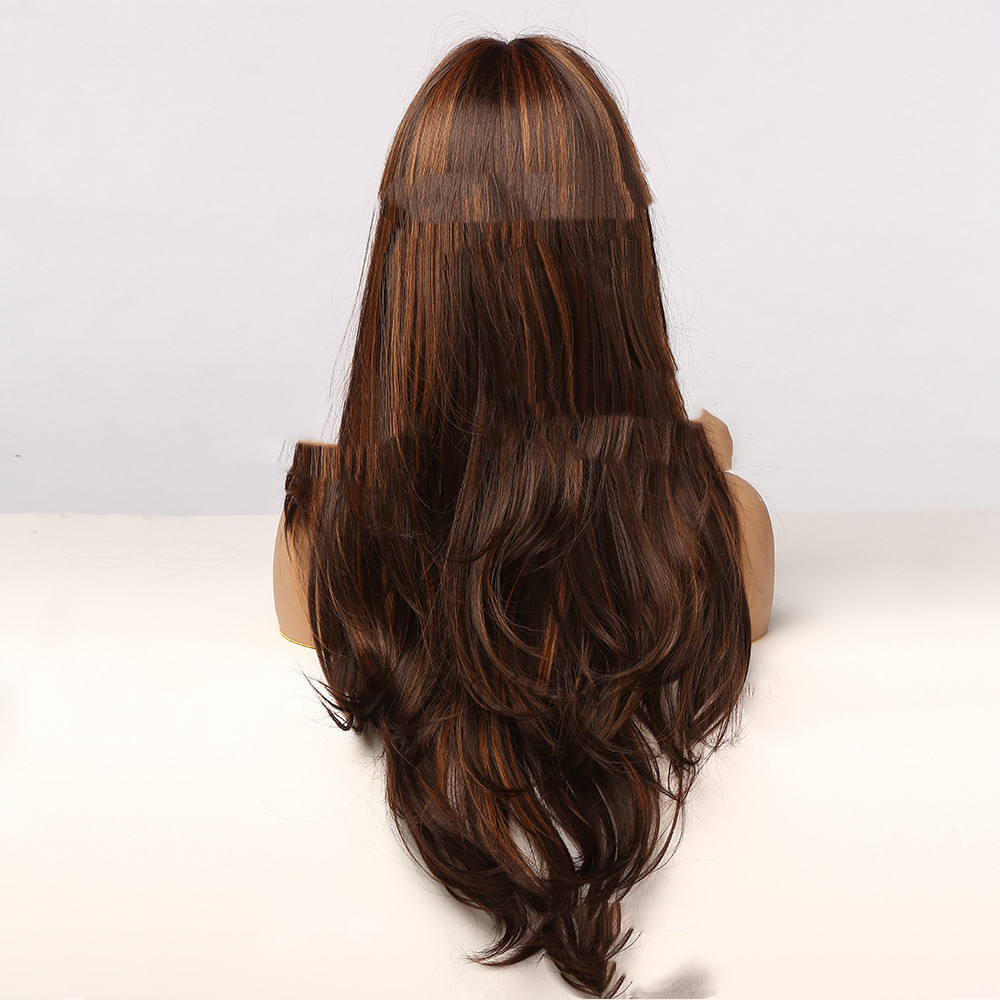 Net Red Wind With Eight Character Bangs Dark Brown — foto 5