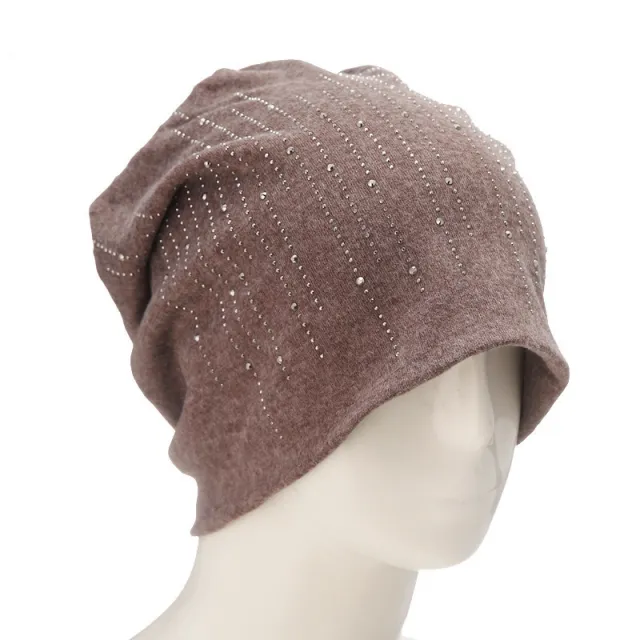 Japanese Autumn And Winter Ladies Couple Cashmere Knit Hat Coffee - Shop at LoveMi