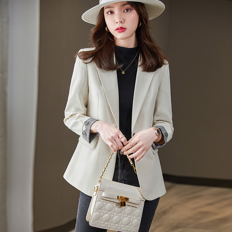 Autumn And Winter Thick Professional Wear Black Suit Jacket Formal Wear