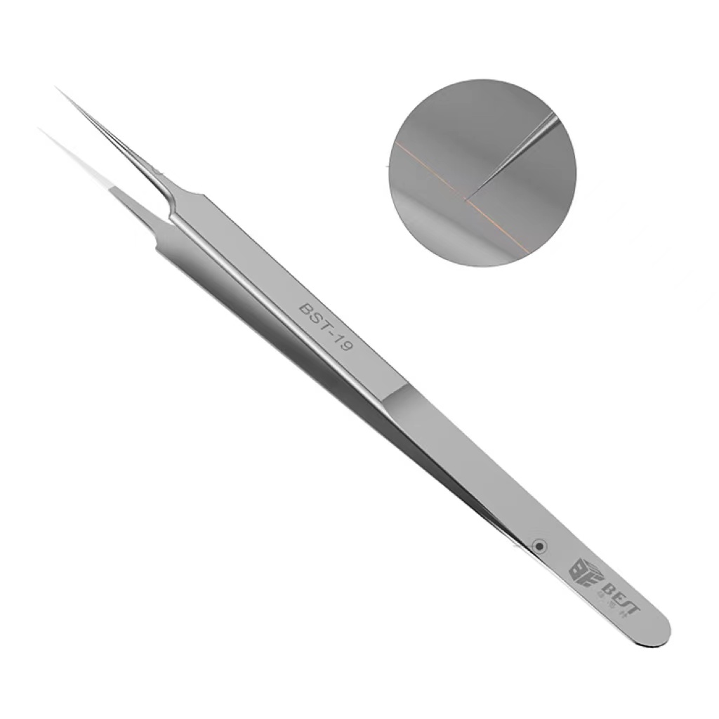 19Fly line tweezers bend