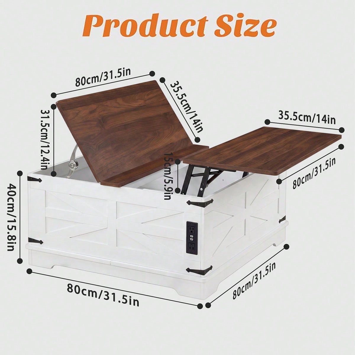 Lift Top Coffee Table, picture 3 of 5