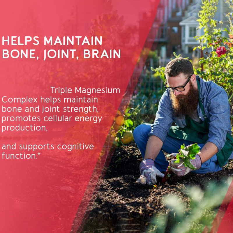 Triple Magnesium Complex Capsules for Energy. Maximum Absorption & Potent Magnesium Supplement: BioEmblem Triple Magnesium Complex features 300mg of three types of pure magnesium (Glycinate, Malate, Citrate). Each is chelate or highly absorbable for maxim