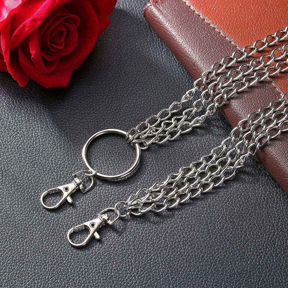 3Pcs Jeans Trousers Key Chain Rock Chains Pants Body Metal