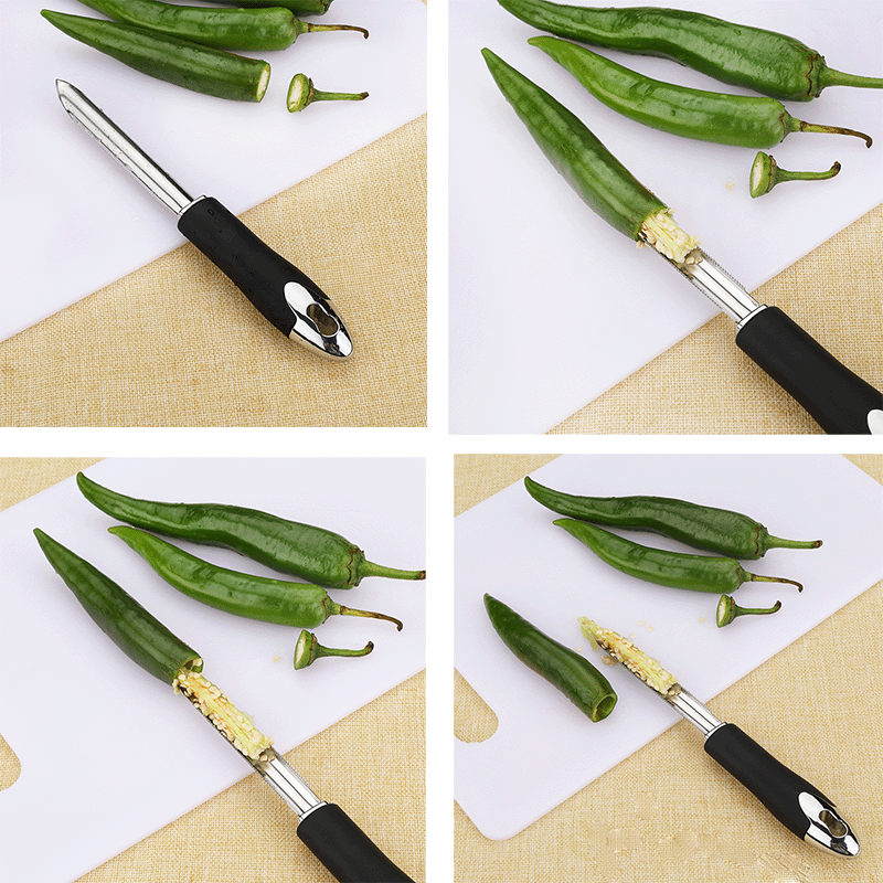 Stainless Steel Melon And Fruit Core Remover With Teeth