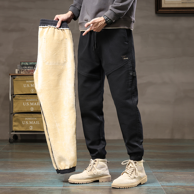 Men's Padded Warm Casual Drawstring Pants