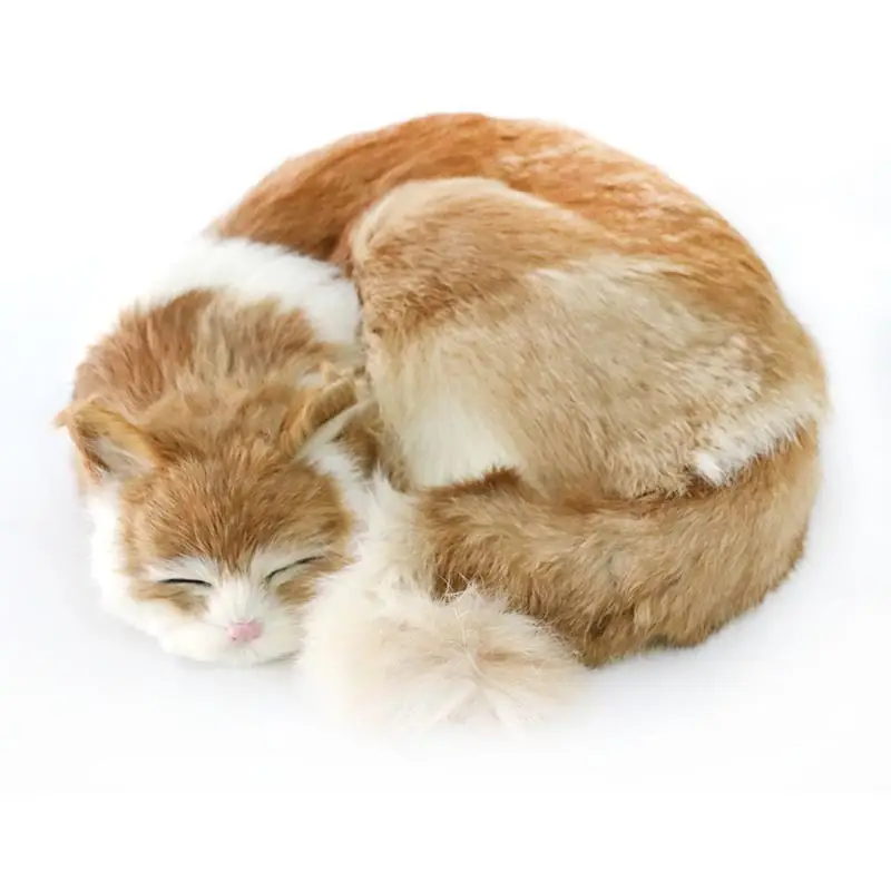 Fur Handicraft Simulation Cat Static Model Gift Ornament