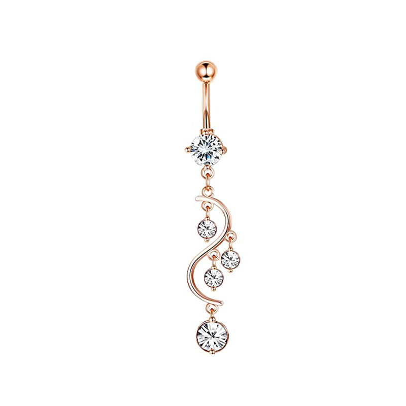 Title 1, Copper 6-piece Set Stainless Steel Zircon Strin...