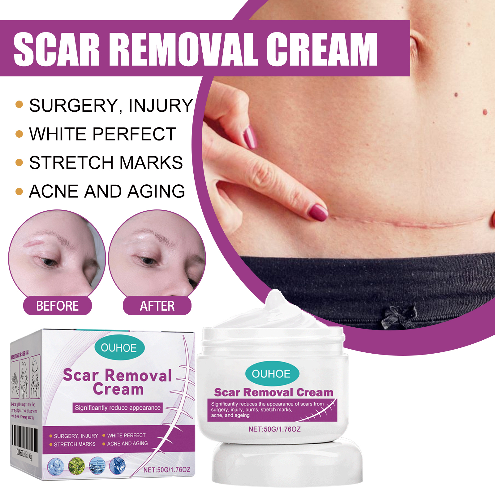Crème nourrissante soin imprimé léger 50g 1boîte – Image 5