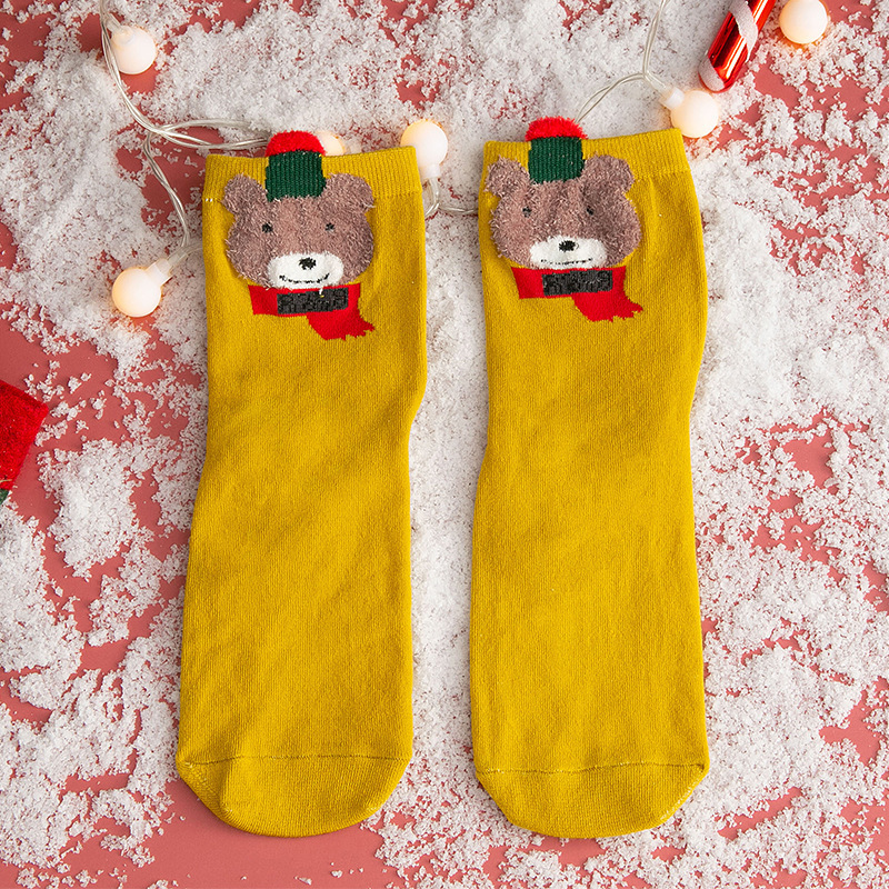 Title 2, Autumn and winter cartoon christmas socks